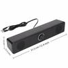With Volume Control Computer Speaker USB Powered Soundbar Wired Connection  TV Entertainment
