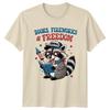 Books Fireworks Freedom America Raccoon Independence Day Holidays Unisex Graphic
