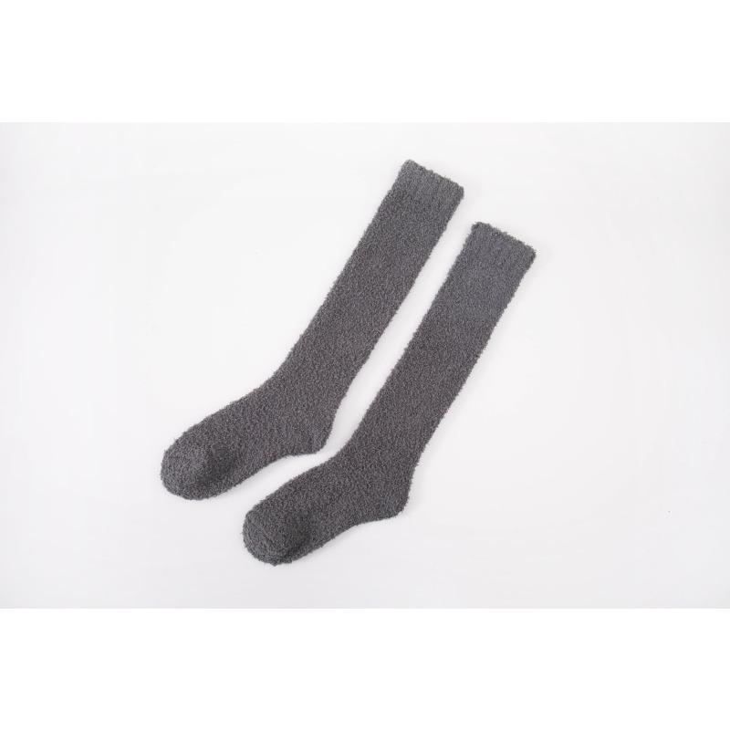 Coral fleece stockings autumn and winter thickened thermal floor socks men's and women's home thermal socks medium tube socks