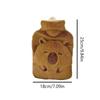 1000ML Cartoon Capybara Wärmflasche PVC Dick Heißwasserbeutel Plüsch Warmwasser Warmhand-Schatz Wintergeschenk Mädchen