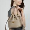 Women's Top Layer Cowhide Handbag, Leather Tassel Bag, High-end Feel, Drawstring Design, Single-shoulder Crossbody Bag