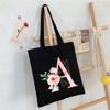 Letter A-Z Printed Fashion Shoulder Bag Women's Casual Versatile Student Crossbody Bag Large Capacity