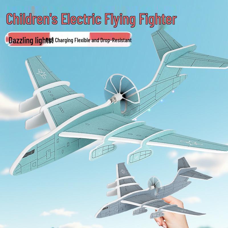 Electric USB-Charged Shockproof Foam Glider Airplane