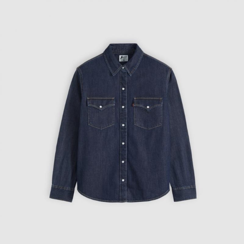 Levi S Women Relaxed weStern Shirt 007wv 0002