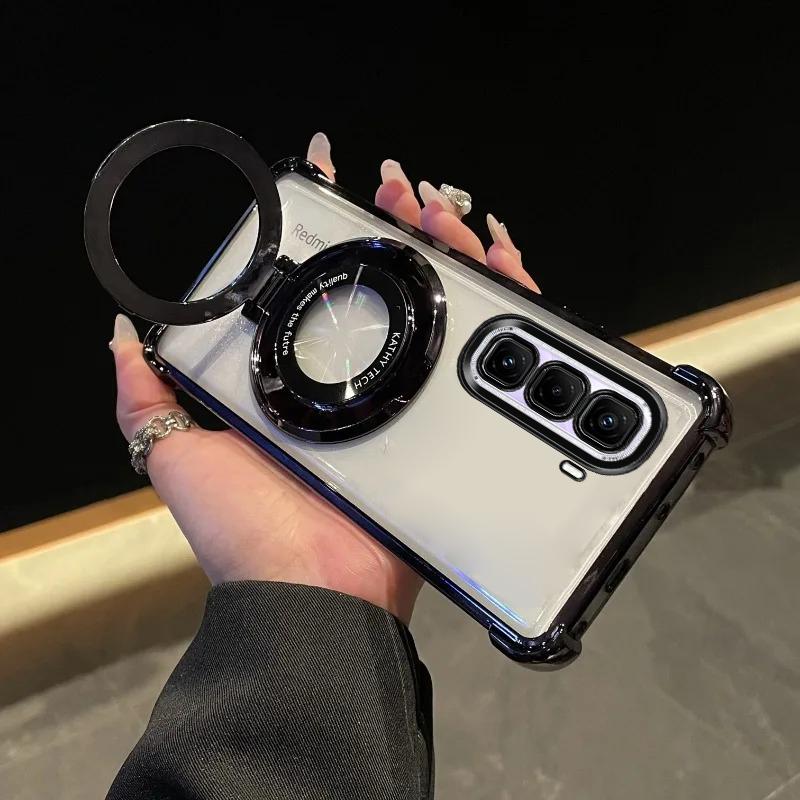 For Infinix Note50Pro Deksel Luksus Plating Stativ Støtsikkert Gjennomsiktig Deksel For lnfinix Hot50ProPlus 50i 40Pro 50S smart10 9 8 SPARKGo