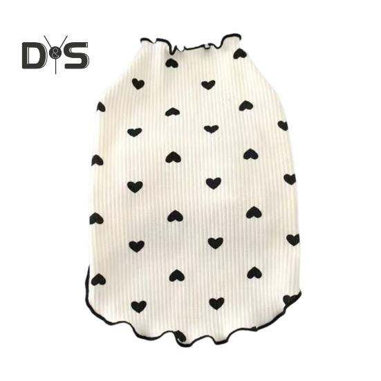 

Одежда для собак средних и маленьких собак, кошек, летняя и осенняя рубашка с принтом в виде сердца для щенков, растягивающаяся одежда с длинными рукавами для чихуахуа, шнауцера XL бежевый