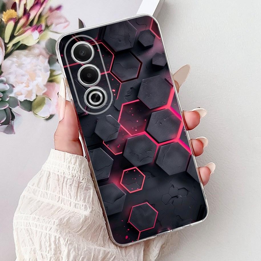 For OPPO K12x A80 Case 2024 New Fashion Love Heart Soft Silicone Back Cover For OPPO A3 Pro 5G CPH2639 A 80 K 12x CPH2667 Bumper