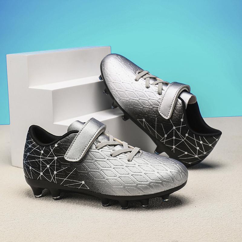 Large size football shoes men and women children broken nails tf artificial turf AG nails leather feet school game training shoes children