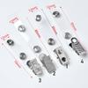Badge Card Holder Stainless Steel Lanyard Clips Key Name Tag Lanyard Clips Binder Stationary Reel