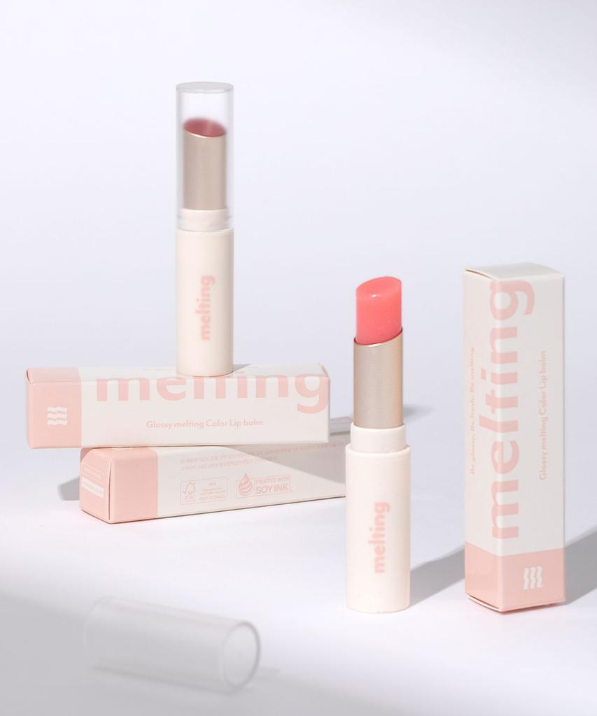 3 Types of Glossy Melting Tinted Color Lip Balms