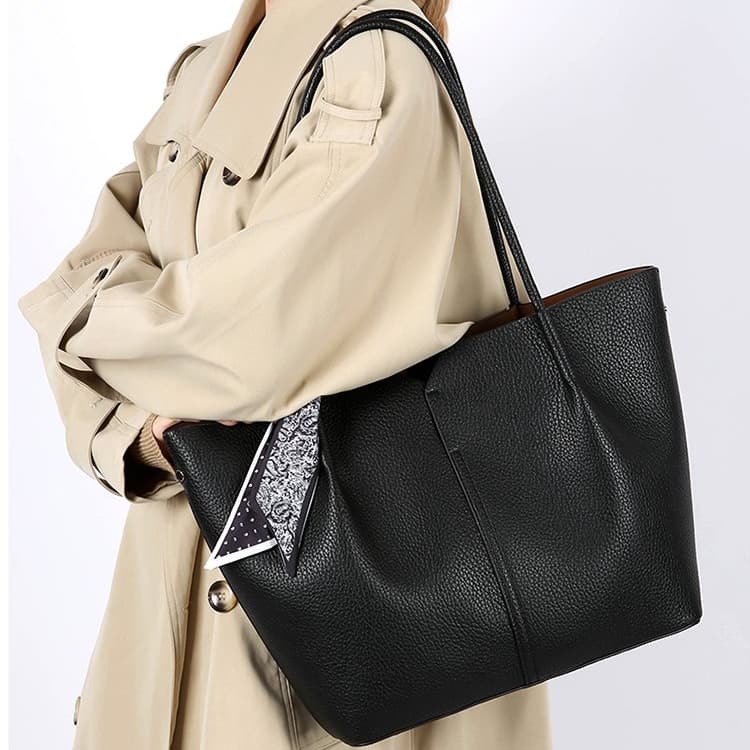 Lychee pattern silk scarf decorative tote bag women's shoulder bag