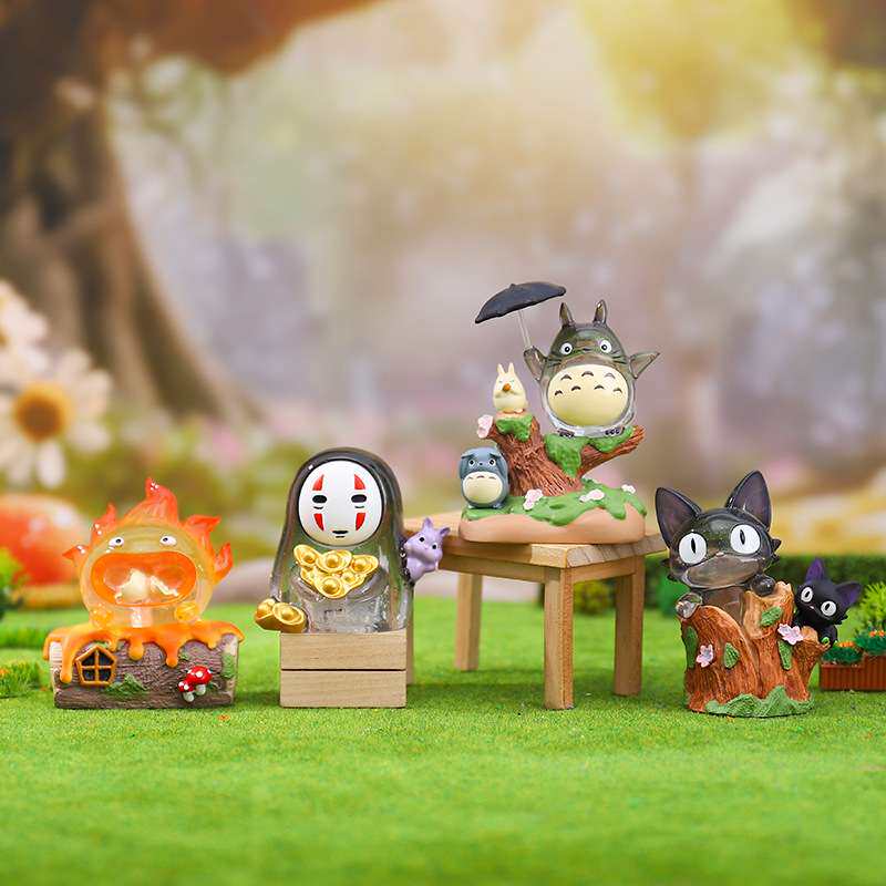 Anime Healing Fairy Tale Kingdom Series Car Decoration Glow Model Home Ornaments Toys Mystery Box Collectble Fun Gifts
