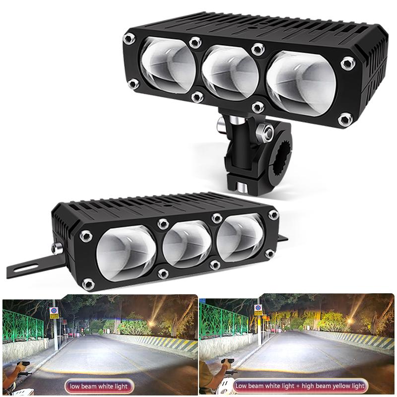 Car Grill Bumper LED Spotlight 160W Hi-Lo Beam Fog Lamps Offroad Driving Light For Motorcycle Pick-up Truck 4x4 ATV Work Lights