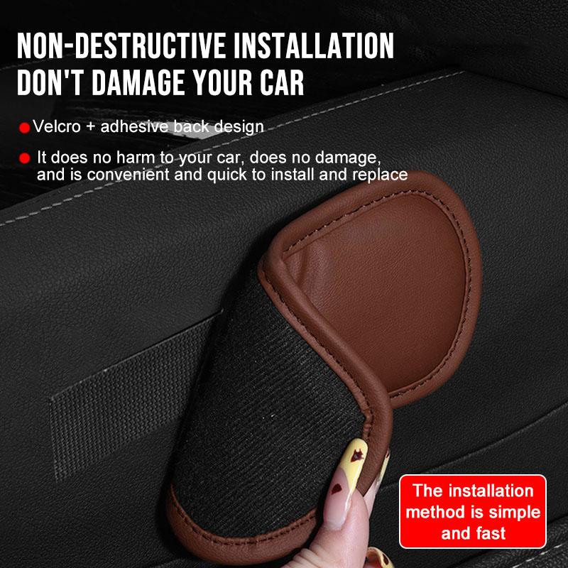 For Peugeot 308 408 508 RCZ 208 3008 2008 206 207 108 406 407 408 206 207 208 306 307 1Pcs Leather Car Pillow Car Knee Pad Elastic Memory Foam Leg Pad