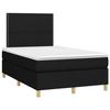 VidaXL Slat Bed Base with Mattress and LED, Upholstered Bed, Double Bed, Adult Bed for Interior Bedroom, 3135343