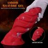Large Ribbed Anal Plug - Rotatable Base for Easy Insertion, Silicone Anal Sex Toy for Men & Women