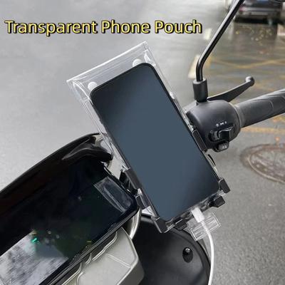 10 Stück PVC Transparente Handytasche Hohe Empfindlichkeit Berührbar Wasserdichte Handyhüllen Transparente Regendichte Handytasche