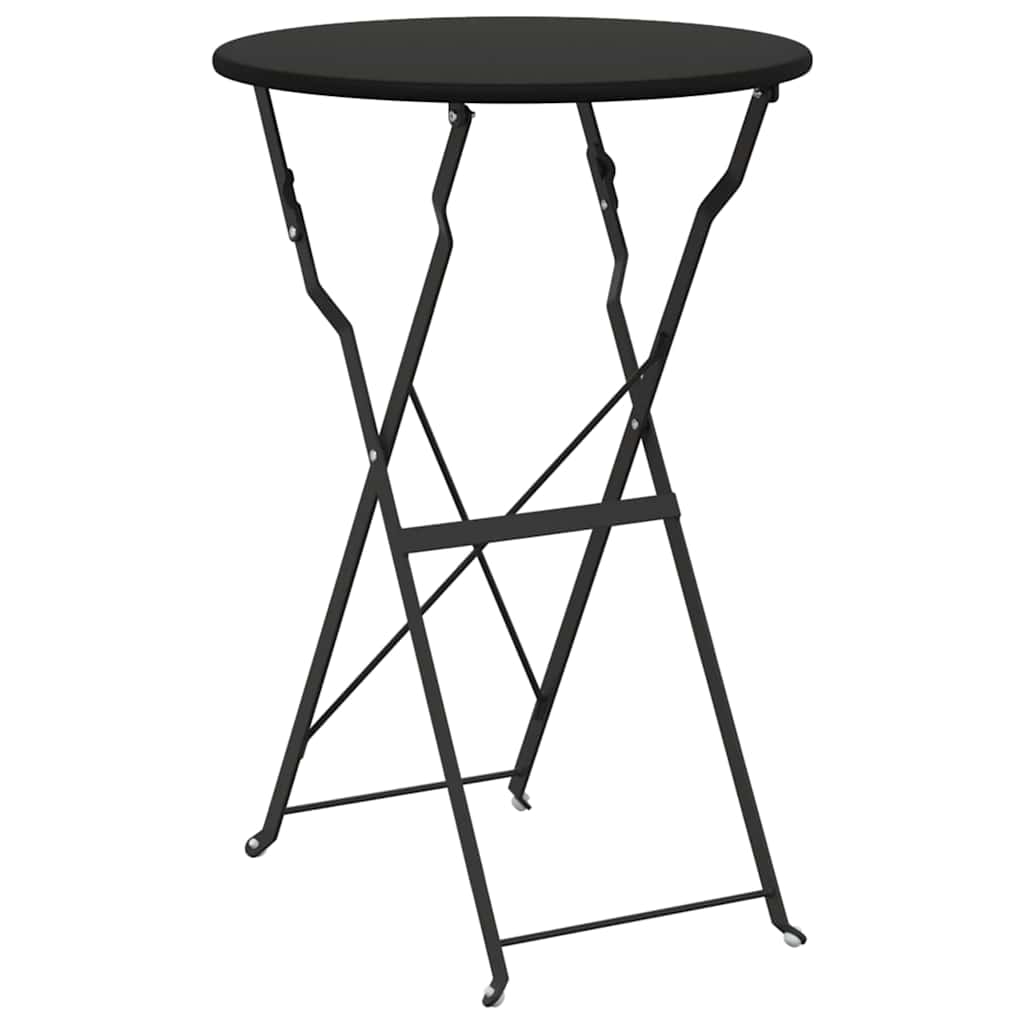 Bistro Table Anthracite Ø 50 X 71 Cm Powder Coated Steel