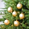 6Pcs 6cm Mirrored Christmas Balls Red/Blue Hanging Christmas Tree Pendants Decorative Reusable Christmas Hanging Balls