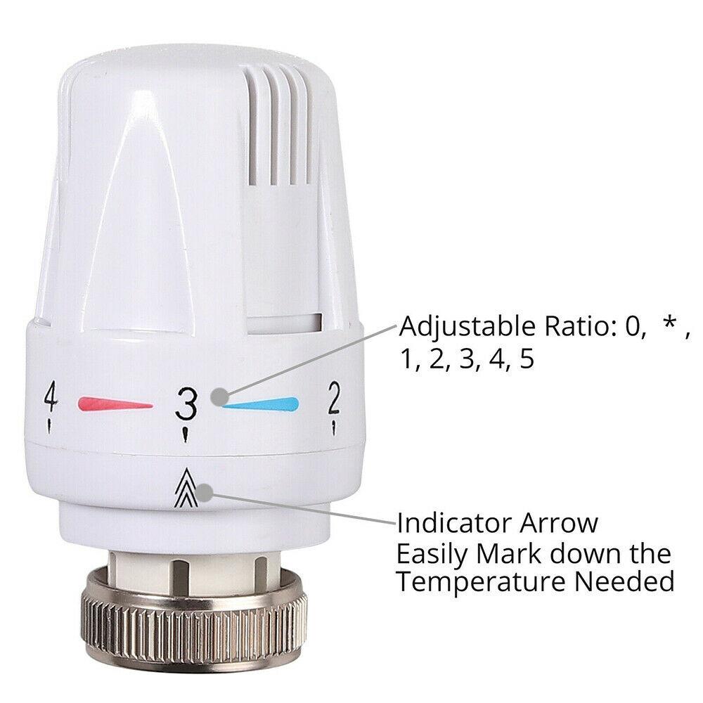 Thermostatic Radiator Valve Pneumatic Temperature Control Valves Remote Controller Radiator Head For Heating System Valve-Tool Fuel Injectors 6