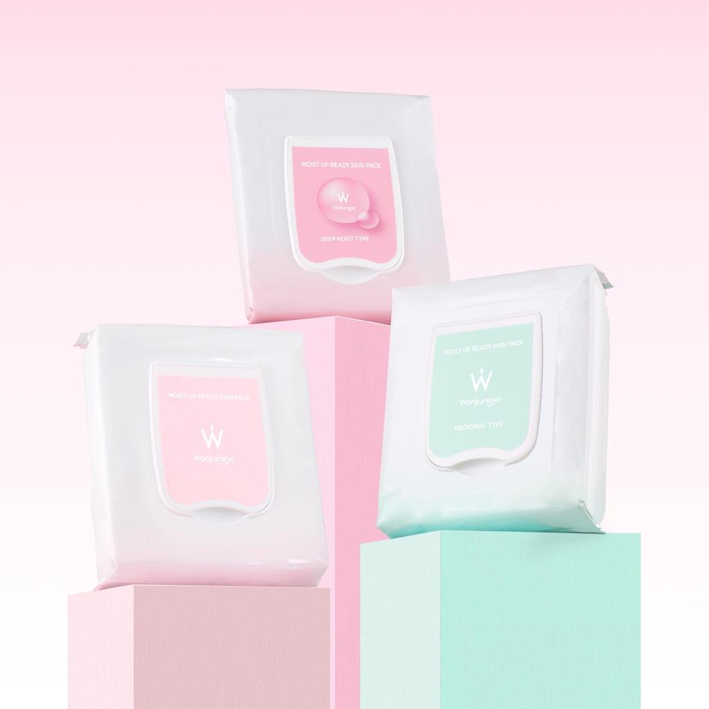 Wonjungyo Moist Up Lady Skin Pack / Medicated Moist Up Lady Skin Pack / Moist Up Lady Skin Pack DM High Moisture Type 50 Sheets / Face Pack