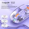 OLOEY Transparent Wireless Bluetooth Silent Mouse