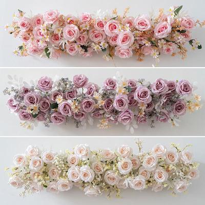 Weiße Blumenbogen-Dekoration für Hochzeiten und Veranstaltungen