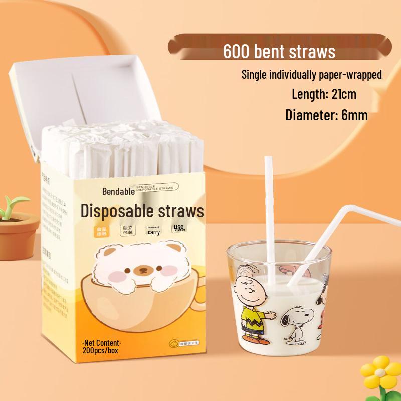 Qiwei Disposable Plastic Drinking Straws