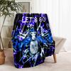 1pc Blanket Gorilla Tag Print Design, Lightweight Blanket for Sofa, Bed- Soft &Warm, Gift for All Seasons like Christmas, Halloween
