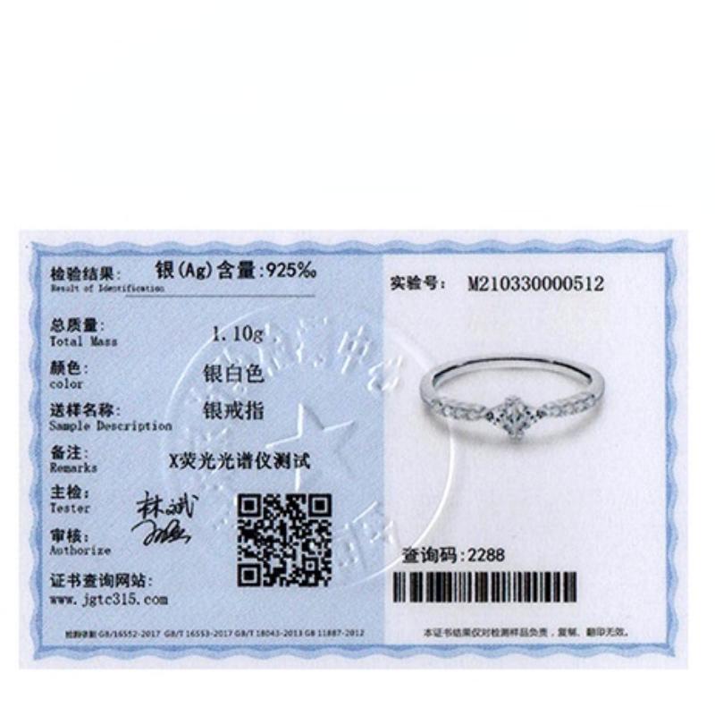 Tancise Classic 925 Sterling Silver  Zircon Ring Ladies Jewelry Wedding Promise Party Gift