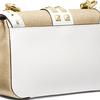 Michael Kors MK Soho Vintage Studded Flap Color Block Chain Commuter Canvas Leather Crossbody Bag Women Bags Brown White 30T1G1SL5K-OPTPLGOLD