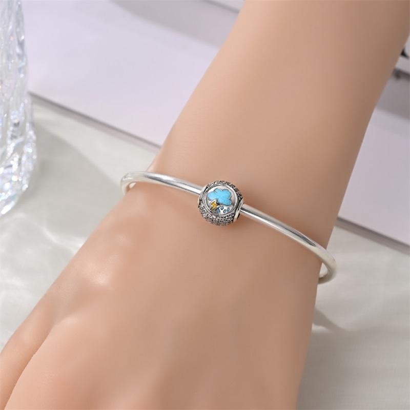 Copper Sunny Cloud Rainy Day Sunshine Beaded Pendant Fit 3Mm Bracelet Diy Make Fine Jewelry