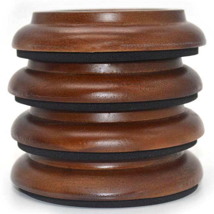 Solid Wood Piano Feet Pads - Soundproof, Anti-Slip Mat for Floor Protection