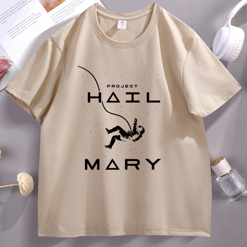 

Project Hail Mary Rocky Astronaut Space Unisexs Tshirt Women Graphic Tee Casual Round Neck Cotton Short Sleeve Top Streetwear S