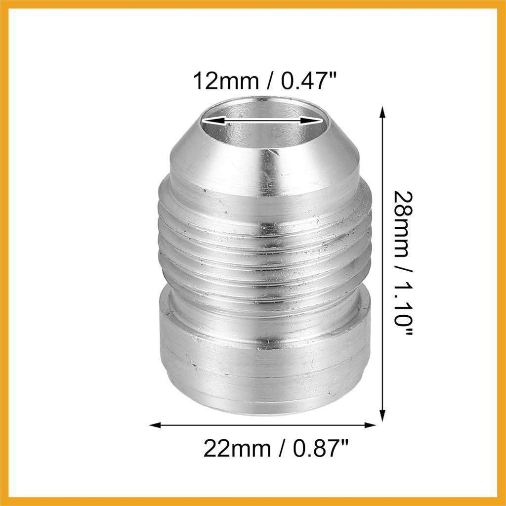 Car Auto 10AN Male Weld on Fitting Bung Hose Adapter Fuel Oil Aluminum Alloy Silver Tone Pack of 10 Replacement