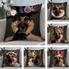 Deutscher Schäferhund Hund Kissenbezug Quadratisch Doppelseitiger Druck Kissenhülle Für Sofa Haus Schlafzimmer Dekor Geschenk