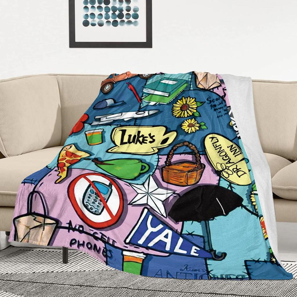 Coffee drinking styles digitalprinted polyester Bedroom velvet flannel soft sofa cover blanket Fleece soft sofa cover blankets