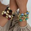 IngeSight.Z 8 Colors Boho Acrylic Irregular Bead Chain Bracelets Women Vintage Geometric Handmade Bangle Couple Jewelry Pulsera