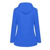 Women Solid Stripe Rain Jacket Outdoor Plus Waterproof Hooded Raincoat Windproof