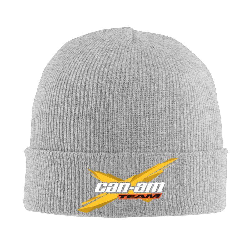 Custom BRP Can Am Logo Print Beanie Hat Adults Knitted Hat Soft Warm Skullies Beanies Cap Autumn Winter Outdoor Bonnet Hats