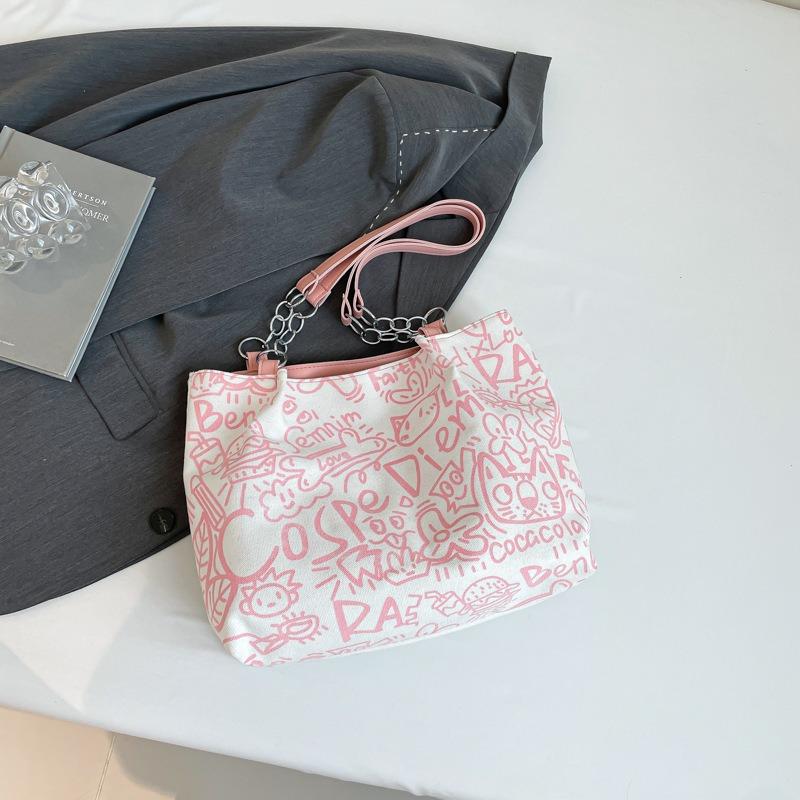 

Летняя новая сумка-ведро женская сумка на плечо холщовая сумка сумка-тоут принт букв модная женская сумка