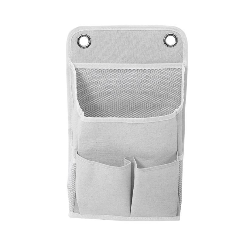 

Sturdy Hanging Storage Basket With Meshes Compartments Wall Mounted Storage Bag Ideal For Home Office Camping Use белый
