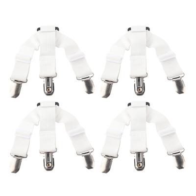 4PCS Bed Sheet Holder Straps Fastener Elastic Mattress Cover Blankets Holder Grippers Home Bedding