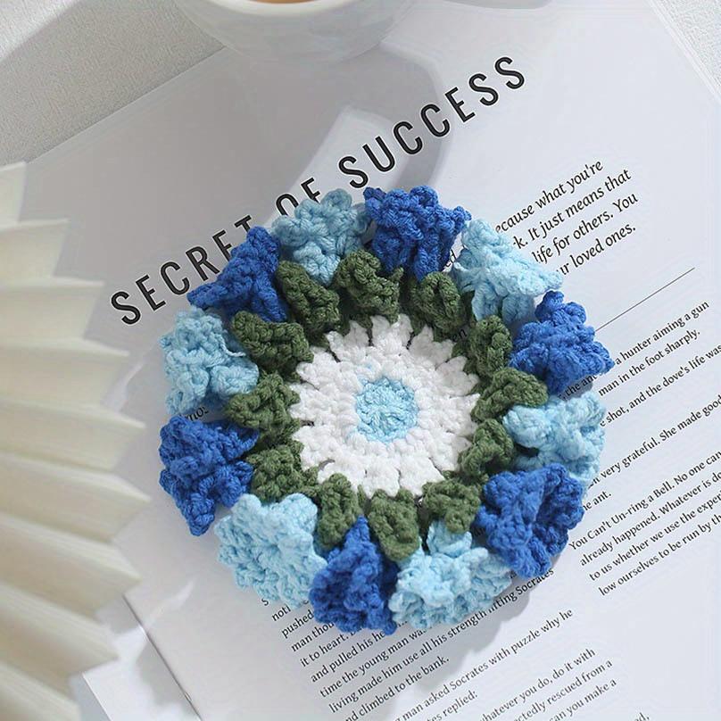 

Подставка под стаканы Flower Weave Table Mat Anti Slip Cup Holders Posavasos Placemats Set De Table Placemat Cuisine Accessoires Coasters 12X12cm синий