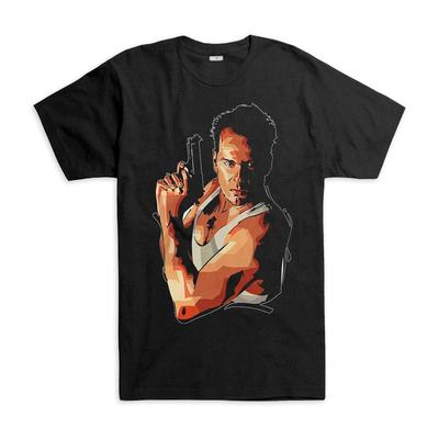 Die Hard John McClane T-Shirt, Bruce Willis Shirt, Men's and Women's Streetwear Tees Short Sleeve Harajuku Breathable - Men's...