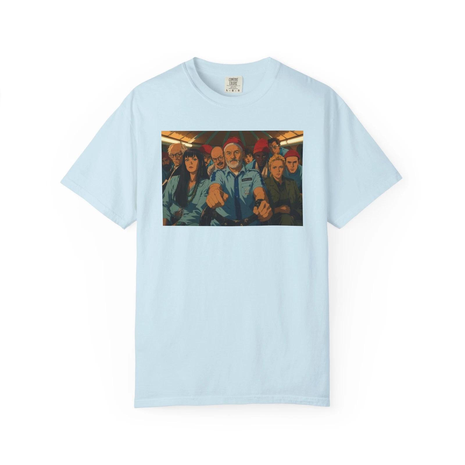 Life Aquatic Steve Zissou Anime Art Shirt Film Movie Wes Anderson Bill Murray XL