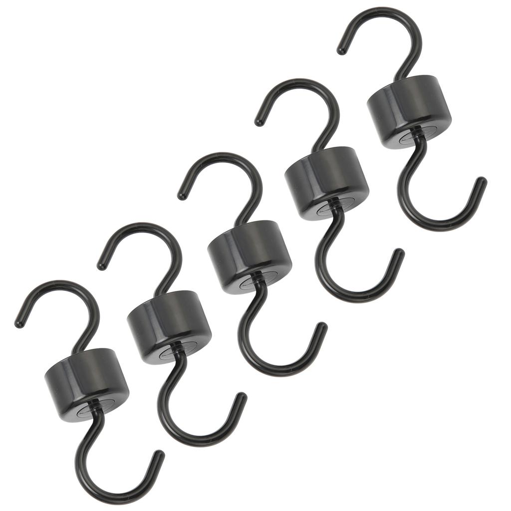5Pcs Bird Feeder Hooks Black ABS Sturdy Easy Install Beautiful Ant Prevention Hooks for Garden