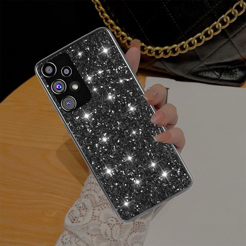 Luksusowy błyszczący brokat etui na telefon do Samsung Galaxy S23 S22 S21 FE Ultra Plus A14 A23 A33 A53 A73 A22 A32 A53 A72 A12 A51 M23 M32 4G 5G miękkie etui tpu