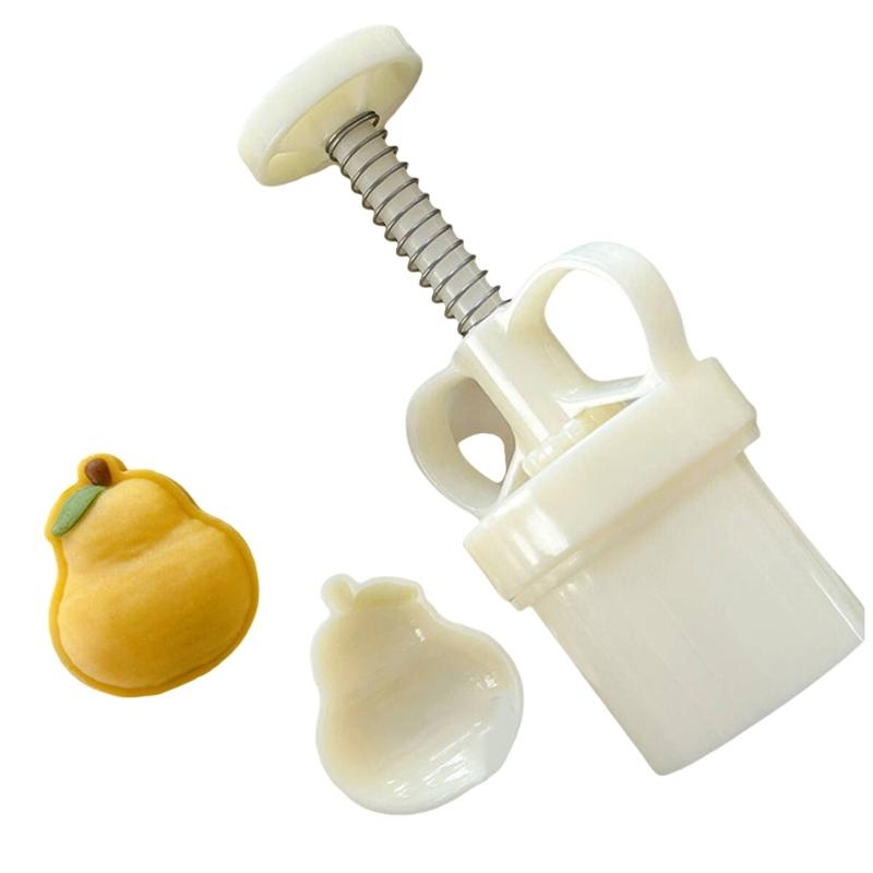 

Cookie Stamps Pear Shape Moon Cake Molds Hand Pressure Moon Cake Maker Bakings Tool for MidAutumn Festival 1