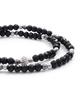 Onyx Vintage Dustball Point Bracelet (PLT-BR-086_BK)